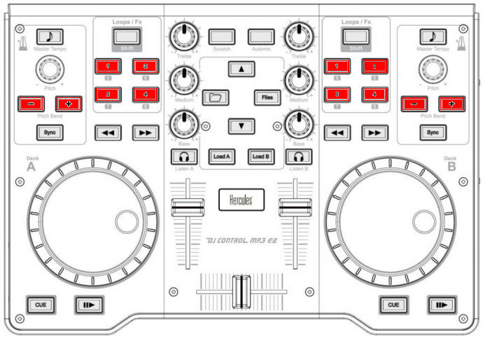 Hercules DJControl MP3 e2 (loops)